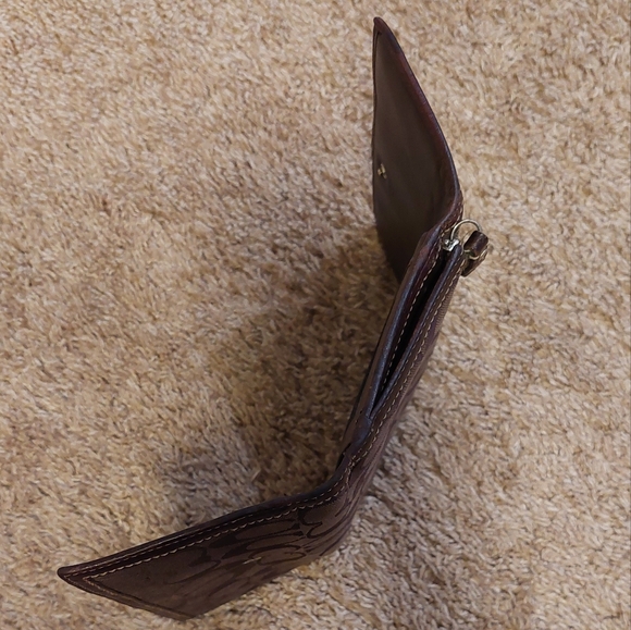 COACH Signature Stripe Jacquard Fabric Trifold Long Wallet - Picture 11 of 13